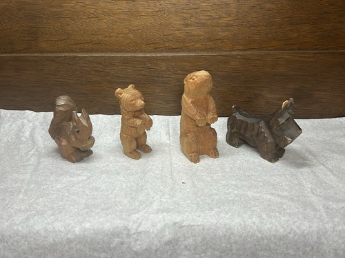 Tierfiguren holz geschnitzt - holz,