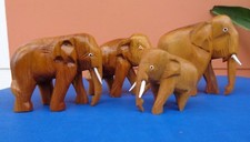 4 Elefanten  Holz