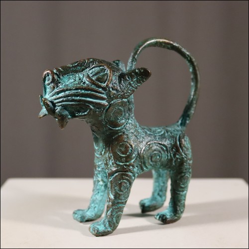 68796 kleiner bronze leopard - bronze,