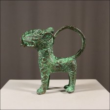 68989) Kleiner Bronze Leopard