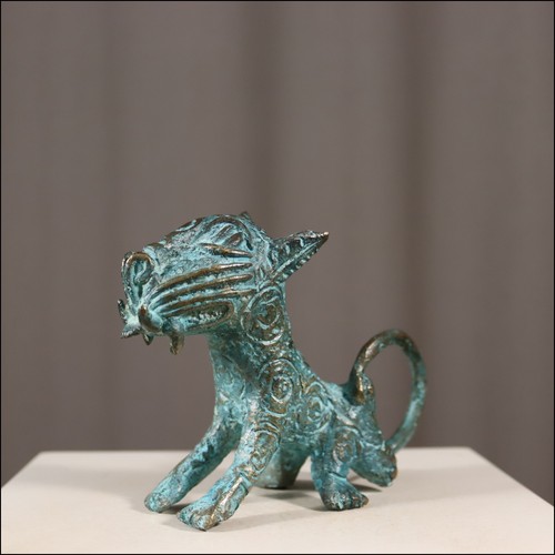 68599 kleiner bronze leopard - bronze,