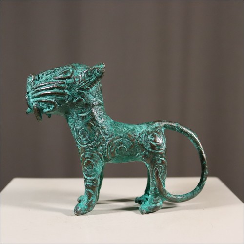 68967 kleiner bronze leopard - bronze,