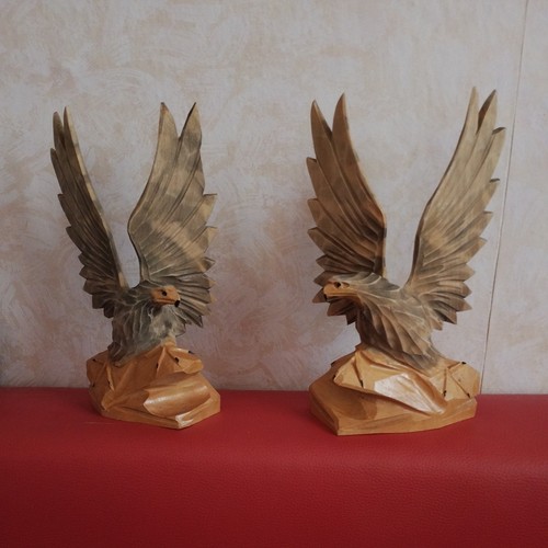 Holzfiguren zwei adler - holzfiguren:,