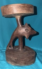 🗿 Afrikanischer Holz-Hocker