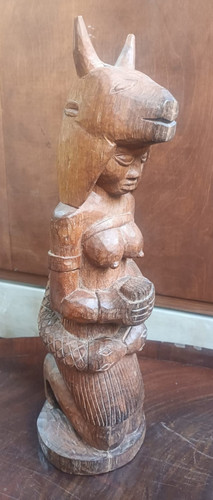 Alte afrikanische holzskulptur - alte,